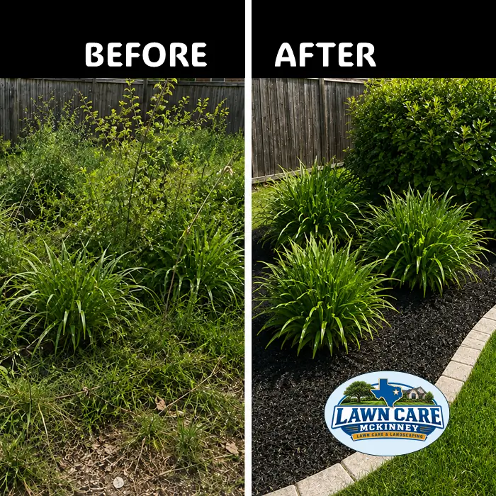 landscaping mckinney cleaning and mulching beds